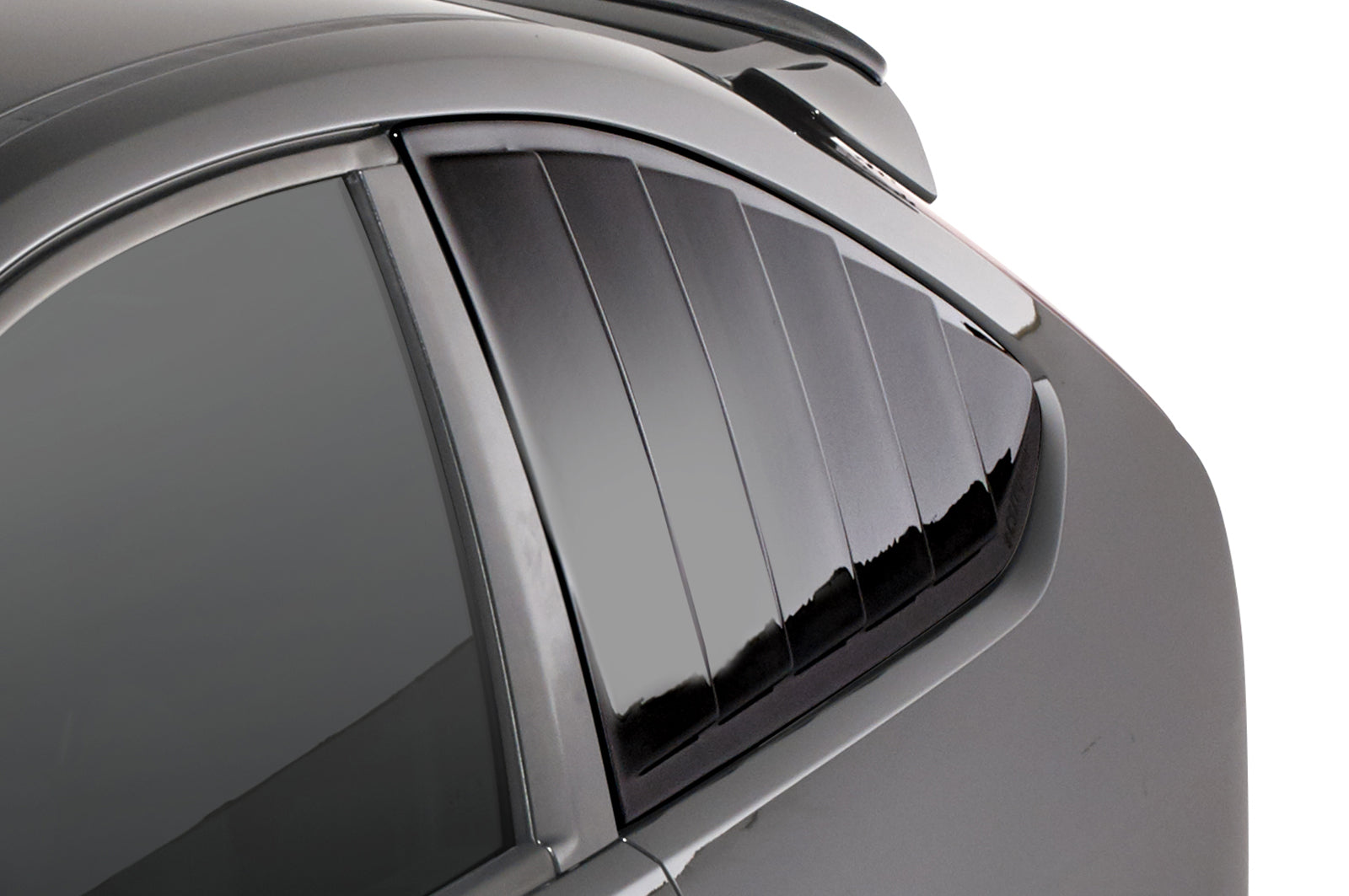 CSR Seitenscheibenblenden mit ABE für Ford Focus MK2 3-Türer SSB002-G Glossy schwarz Hochglanz (keine Lackierung erforderlich)