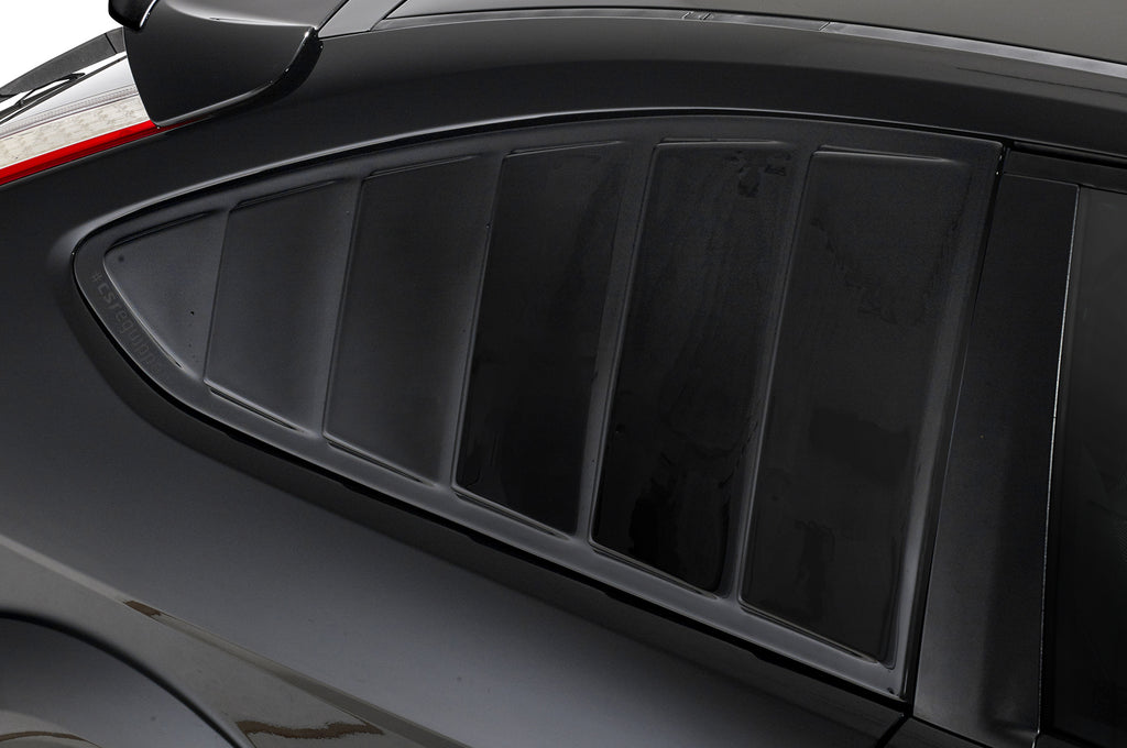 CSR Seitenscheibenblenden mit ABE für Ford Focus MK2 3-Türer SSB002-C Carbon Look Hochglanz (keine Lackierung erforderlich)