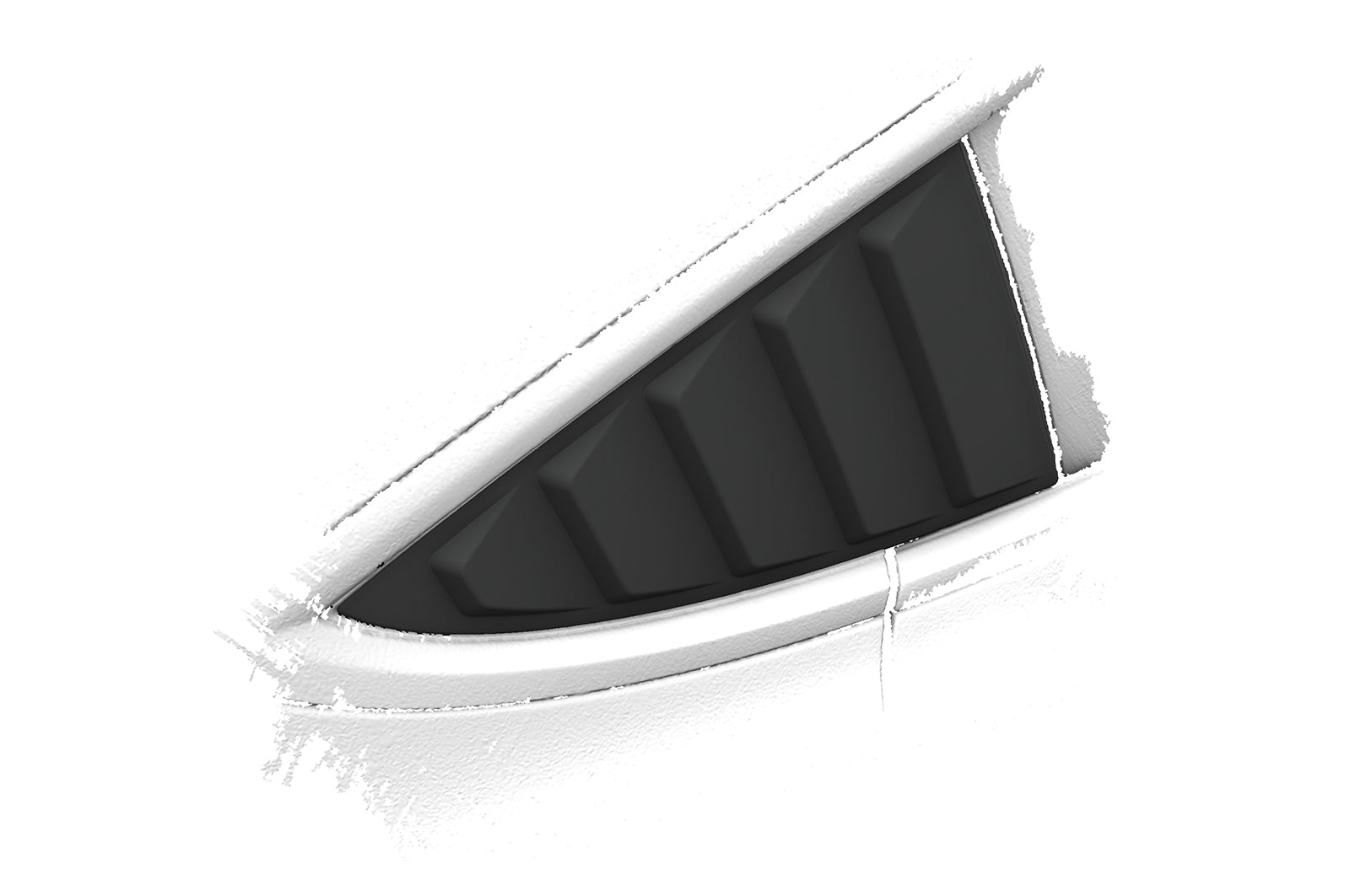 CSR Seitenscheibenblenden mit ABE für Tesla Model 3 SSB005-G Glossy schwarz Hochglanz (keine Lackierung erforderlich)