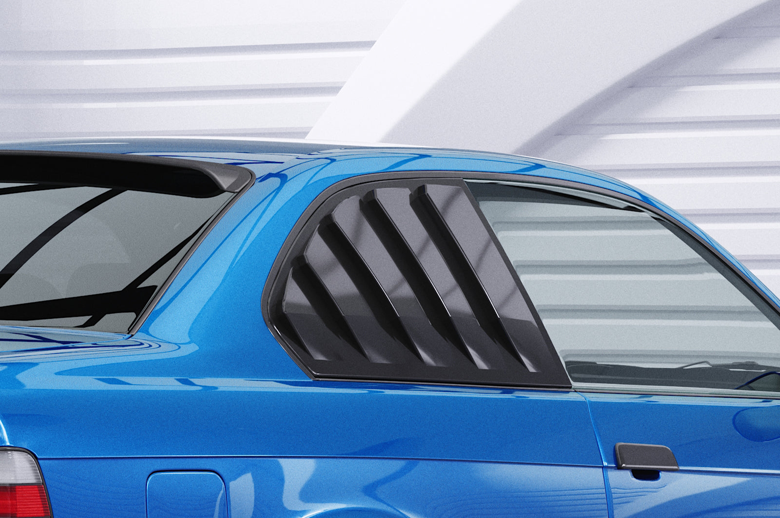 CSR Seitenscheibenblenden mit ABE für BMW 3er E36 Coupe SSB010-L Unlackiert roh (Lackierung erforderlich)