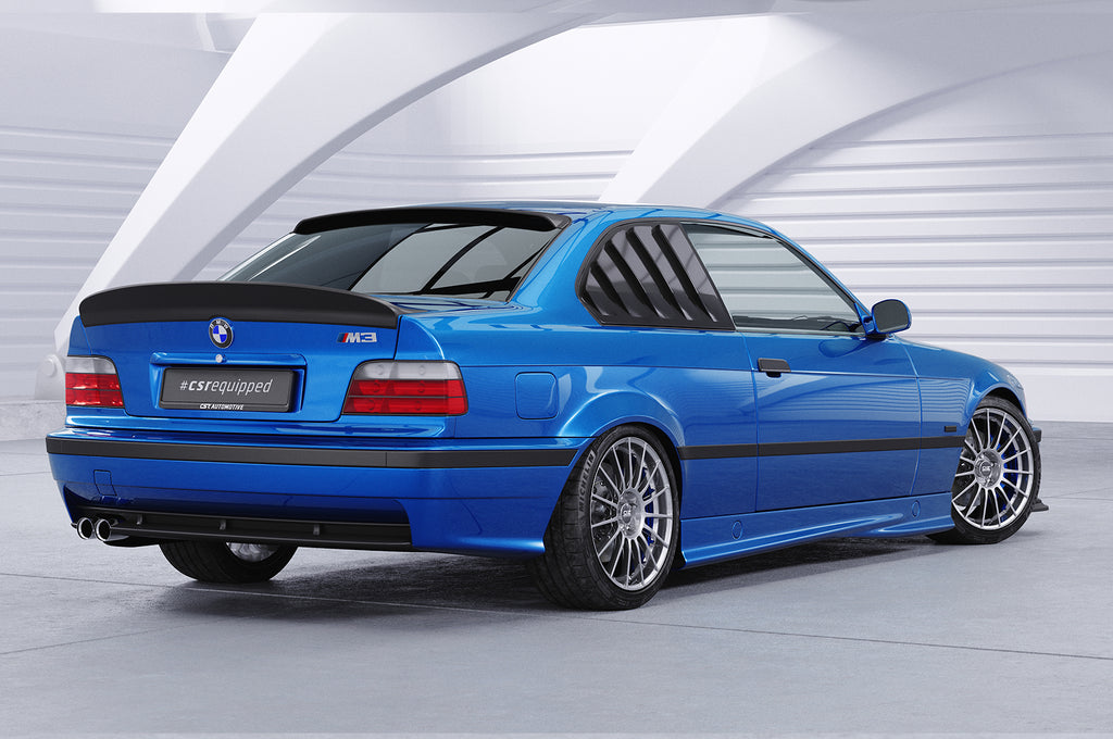 CSR Seitenscheibenblenden mit ABE für BMW 3er E36 Coupe SSB010-L Unlackiert roh (Lackierung erforderlich)