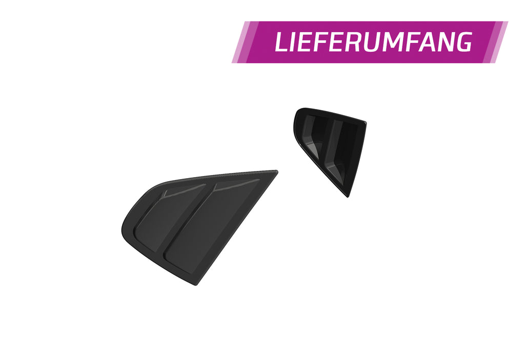 CSR Seitenscheibenblenden mit ABE für Hyundai I30 (PD) Fastback SSB014-C Carbon Look Hochglanz (keine Lackierung erforderlich)