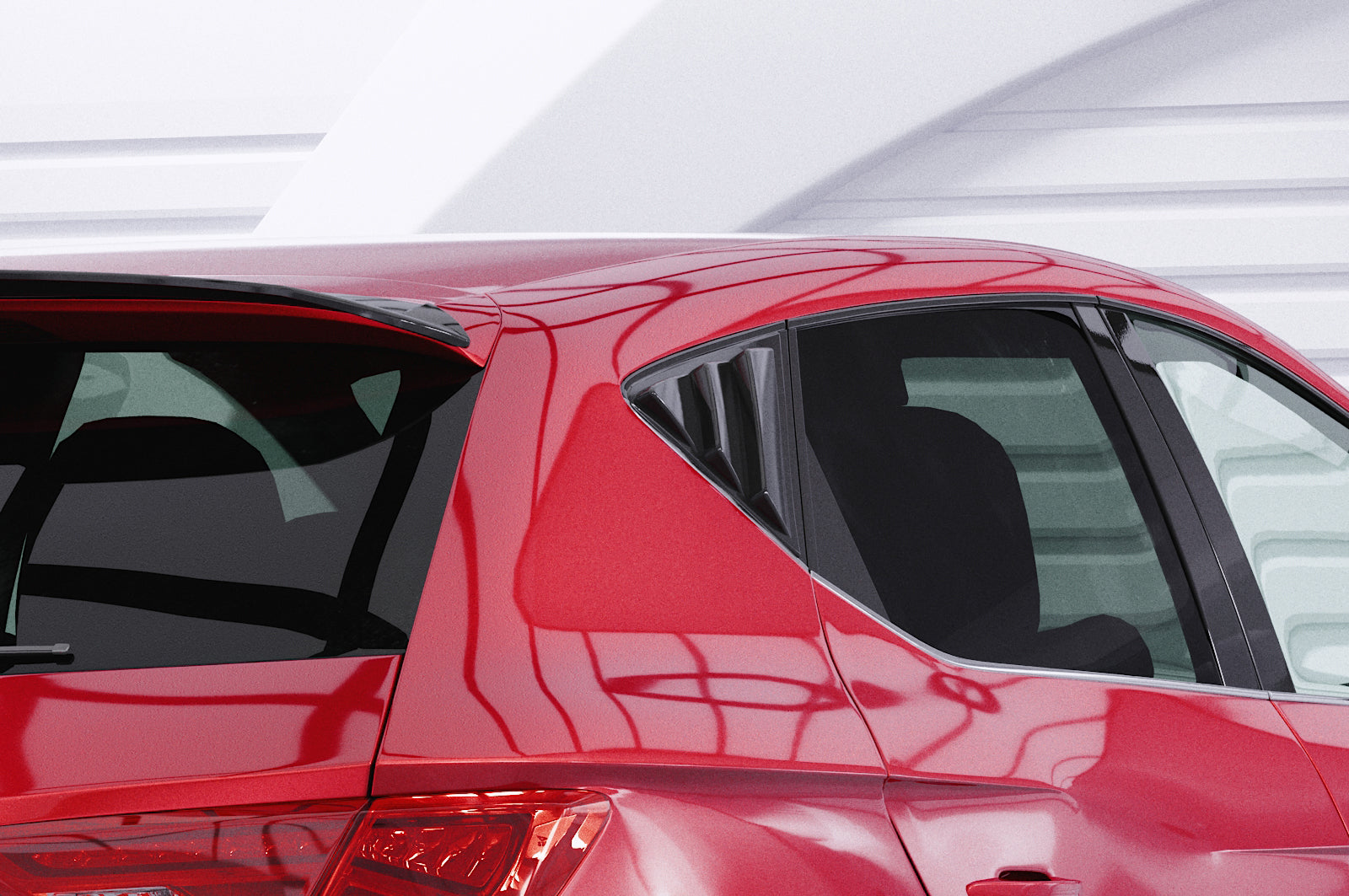 CSR Seitenscheibenblenden mit ABE für Seat Leon 3 (Typ 5F) 5-Türer SSB015-L Unlackiert roh (Lackierung erforderlich)