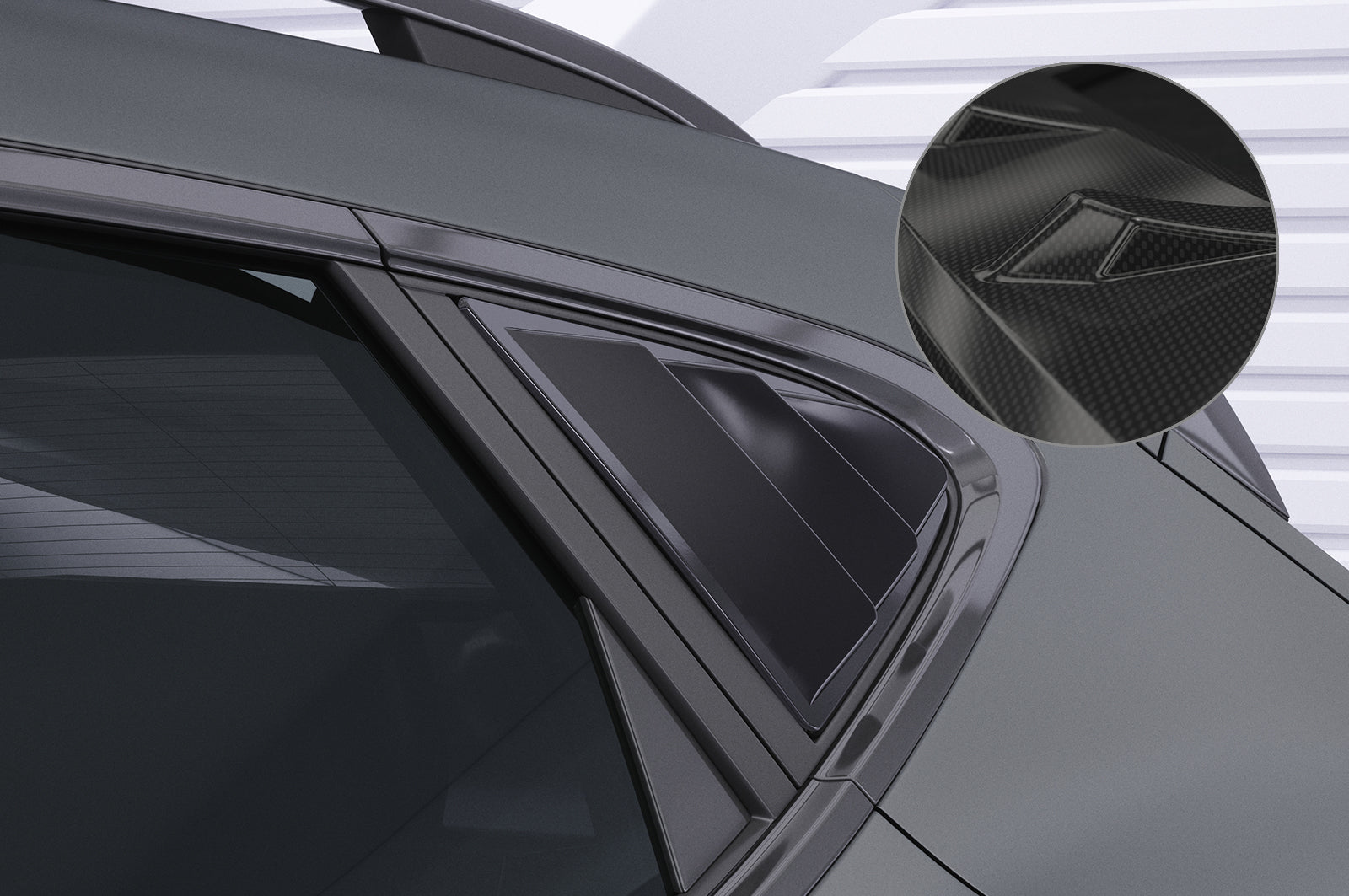 CSR Seitenscheibenblenden mit ABE für Cupra Formentor SSB016-C Carbon Look Hochglanz (keine Lackierung erforderlich)