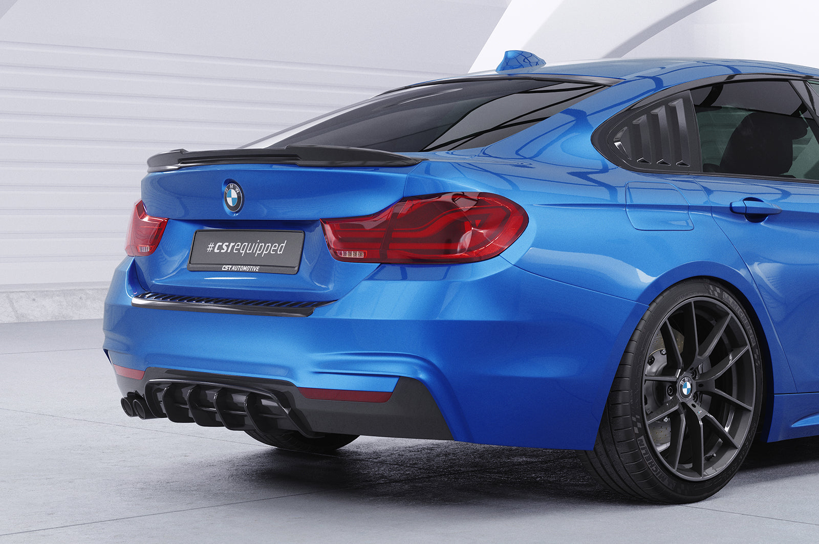 CSR Seitenscheibenblenden mit ABE für BMW 4er F36 Gran Coupe SSB017