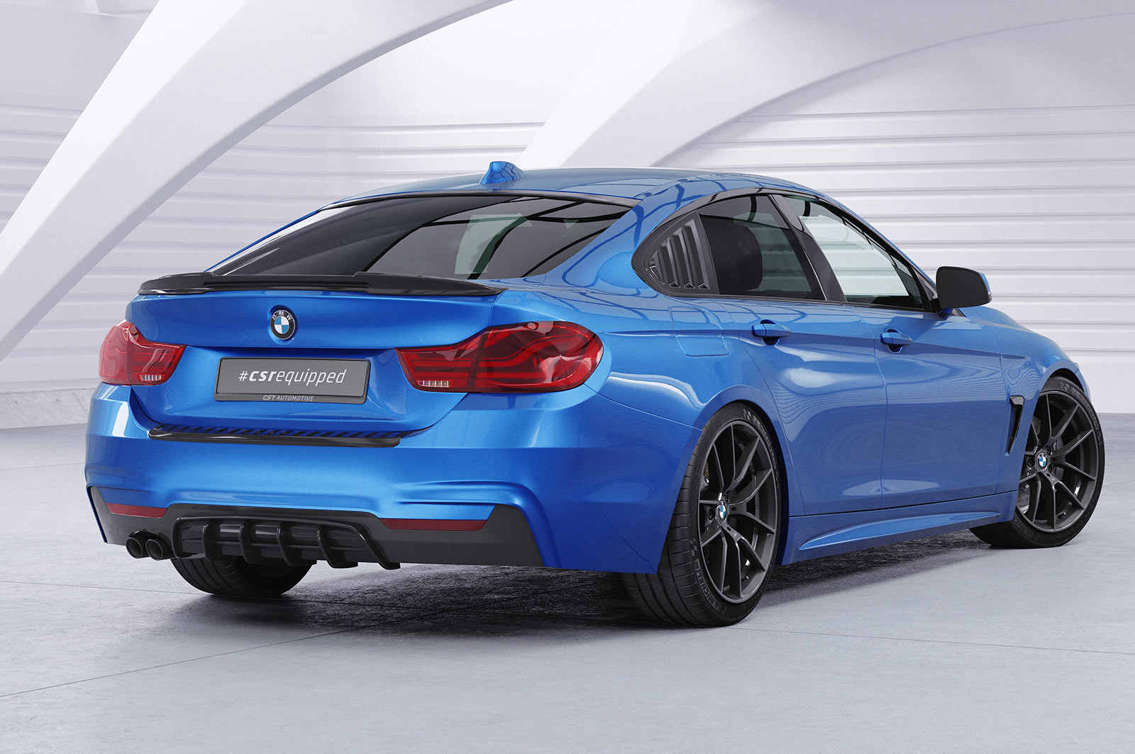 CSR Seitenscheibenblenden mit ABE für BMW 4er F36 Gran Coupe SSB017