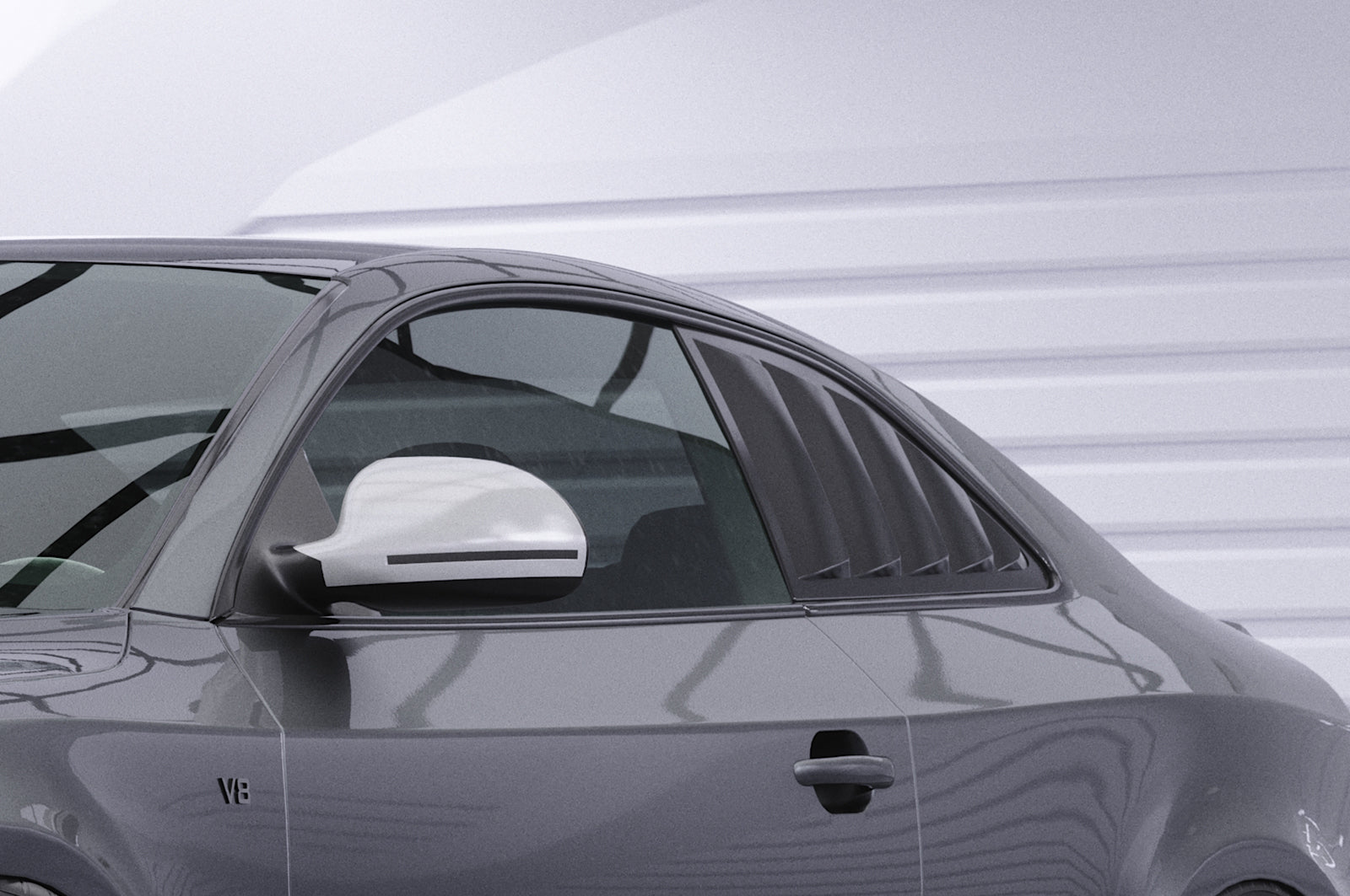 CSR Seitenscheibenblenden mit ABE für Audi A5 / S5 / RS5 (8T) Coupe SSB019
