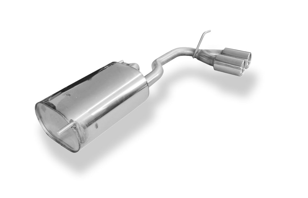 Fox passend fürSubaru Justy II für Modelle mit lackierter Stoßstange Endschalldämpfer quer - 2x76 Typ 13