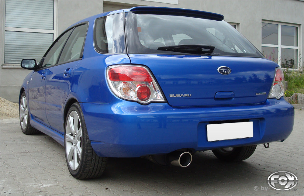 Fox passend fürSubaru Impreza GD/ GG - Stufenheck/ Kombi Endschalldämpfer Ø63,5mm - 1x100 Typ 17