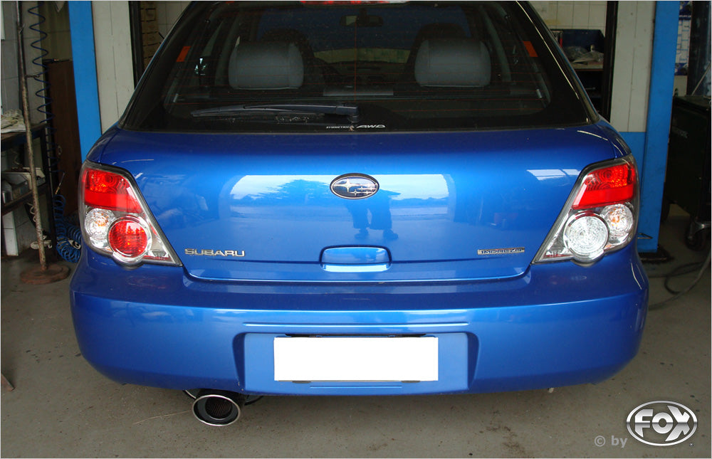 Fox passend fürSubaru Impreza GD/ GG - Stufenheck/ Kombi Endschalldämpfer Ø63,5mm - 129x106 Typ 33