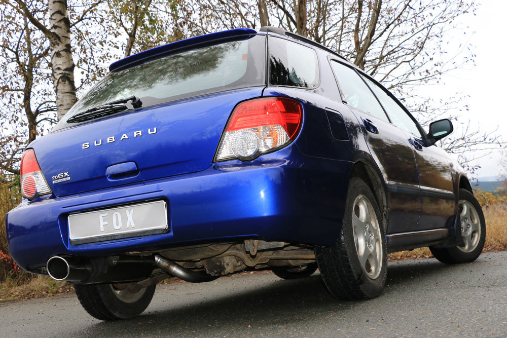 Fox passend fürSubaru Impreza GD/ GG - Stufenheck/ Kombi Endschalldämpfer Ø63,5mm - 129x106 Typ 44