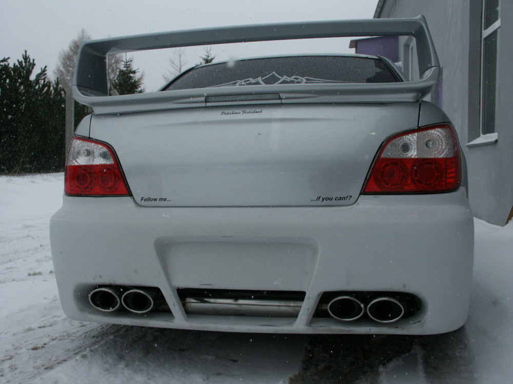 Fox passend fürSubaru Impreza Typ WRX/ STI Endschalldämpfer quer Ausgang rechts/links Ø70mm - 2x115x85 Typ 32 rechts/links