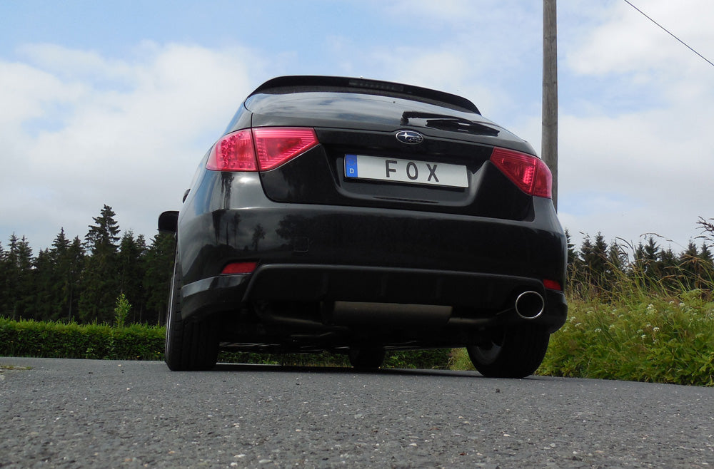 Fox passend fürSubaru Impreza GHD Schrägheck Endschalldämpfer quer rechts - 129x106 Typ 32