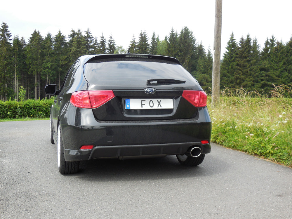 Fox passend fürSubaru Impreza GHD Schrägheck Endschalldämpfer quer rechts - 129x106 Typ 32