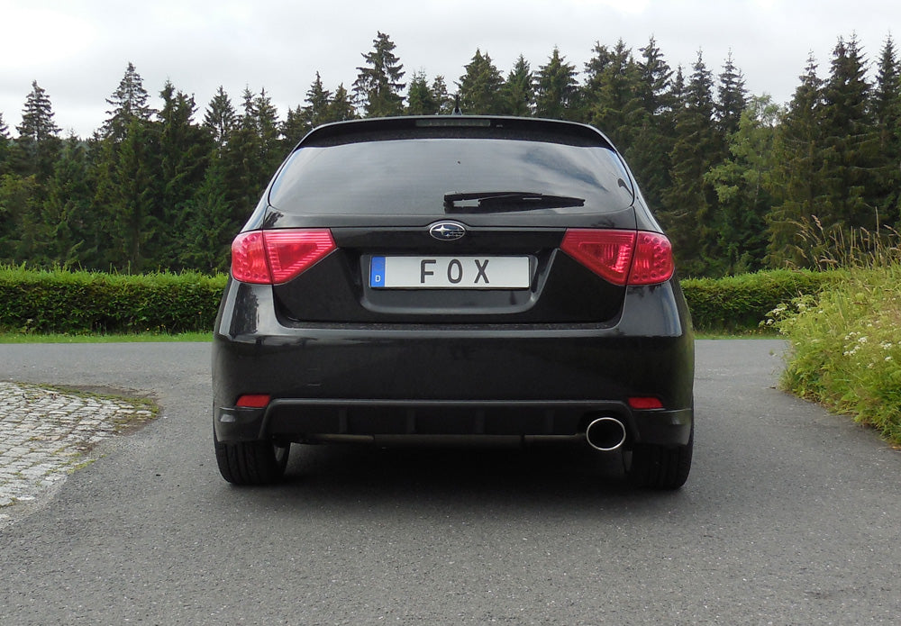 Fox passend fürSubaru Impreza GHD Schrägheck Endschalldämpfer quer rechts - 129x106 Typ 32