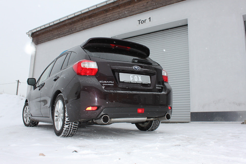 Fox passend fürSubaru Impreza GP 4x4 Endschalldämpfer quer Ausgang rechts/links - 1x100 Typ 12 rechts/links