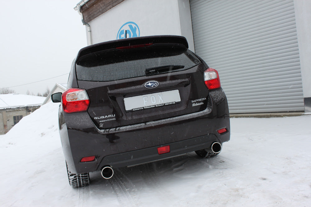 Fox passend fürSubaru Impreza GP 4x4 Endschalldämpfer quer Ausgang rechts/links - 1x100 Typ 12 rechts/links