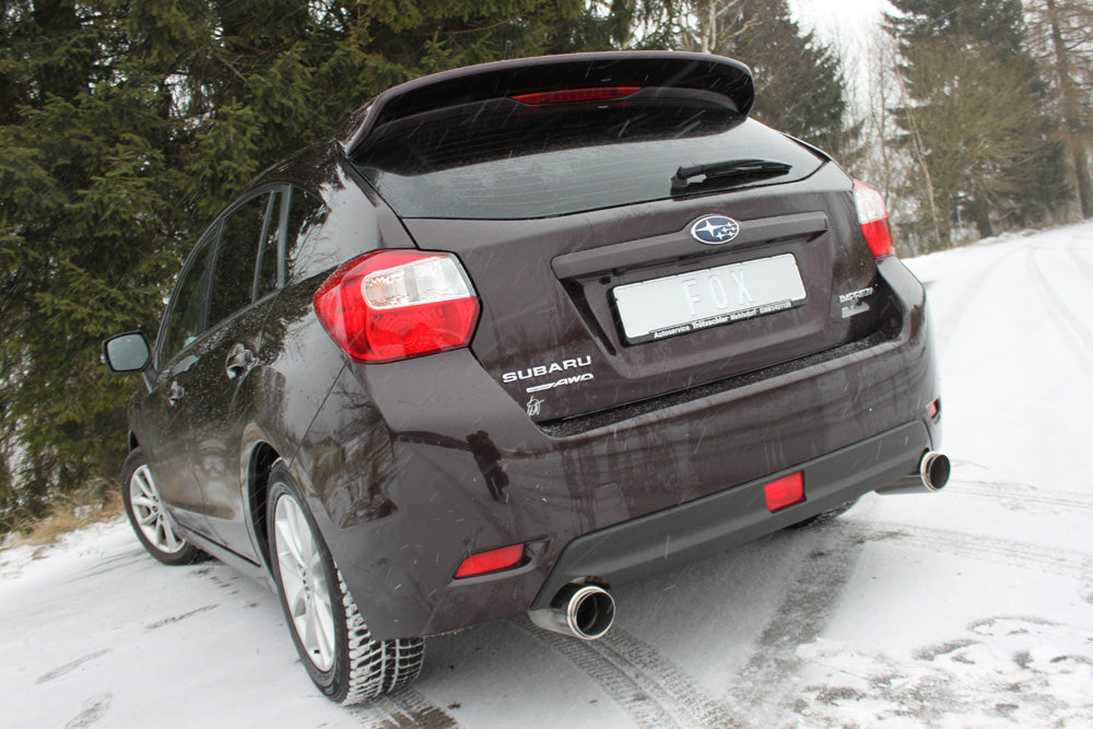 Fox passend fürSubaru Impreza GP 4x4 Endschalldämpfer quer Ausgang rechts/links - 1x100 Typ 27 rechts/links
