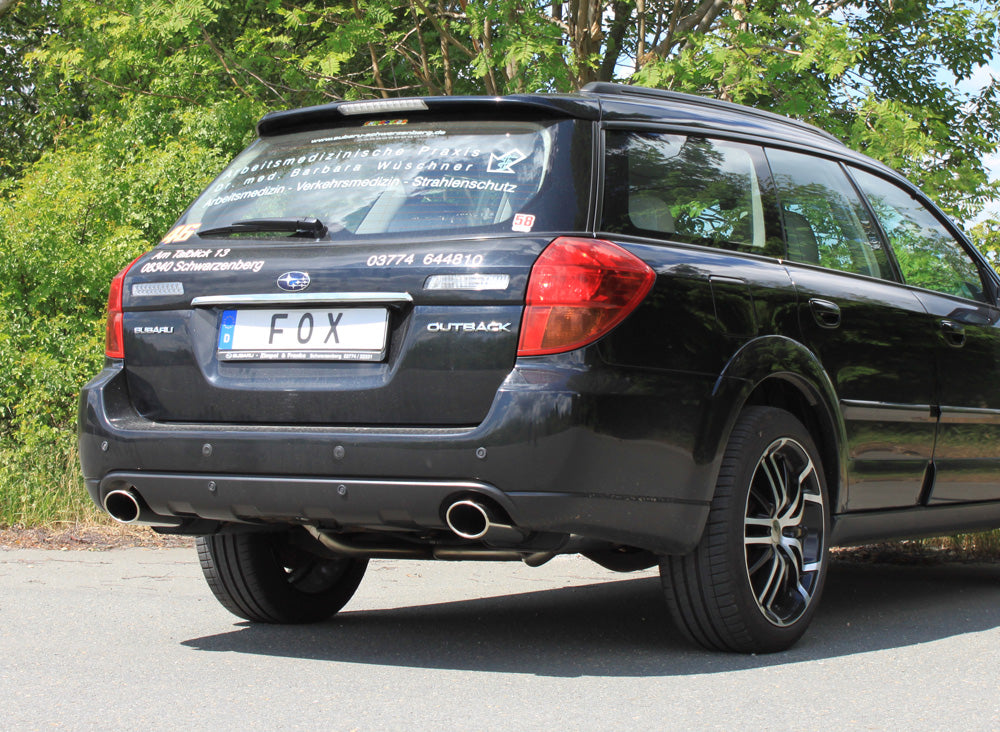 Fox passend für Subaru Outback/ Legacy Outback BP - Kombi (Station Wagon) Endschalldämpfer rechts/links - 115x85 Typ 44 rechts/links