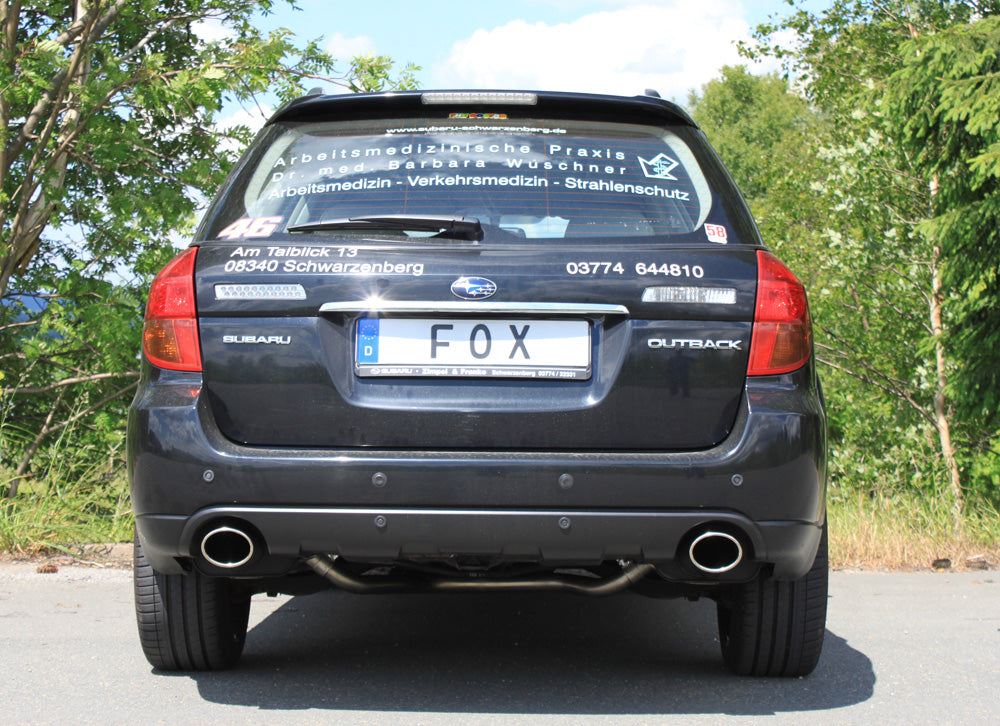 Fox passend fürSubaru Outback/ Legacy Outback BP - Kombi (Station Wagon) Endschalldämpfer rechts/links - 115x85 Typ 44 rechts/links