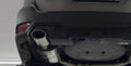 Fox passend für Subaru Outback BT Heckeinsatz ABS schwarz glänzend mit 1x Endrohrauschnitt links für 140x90mm oval