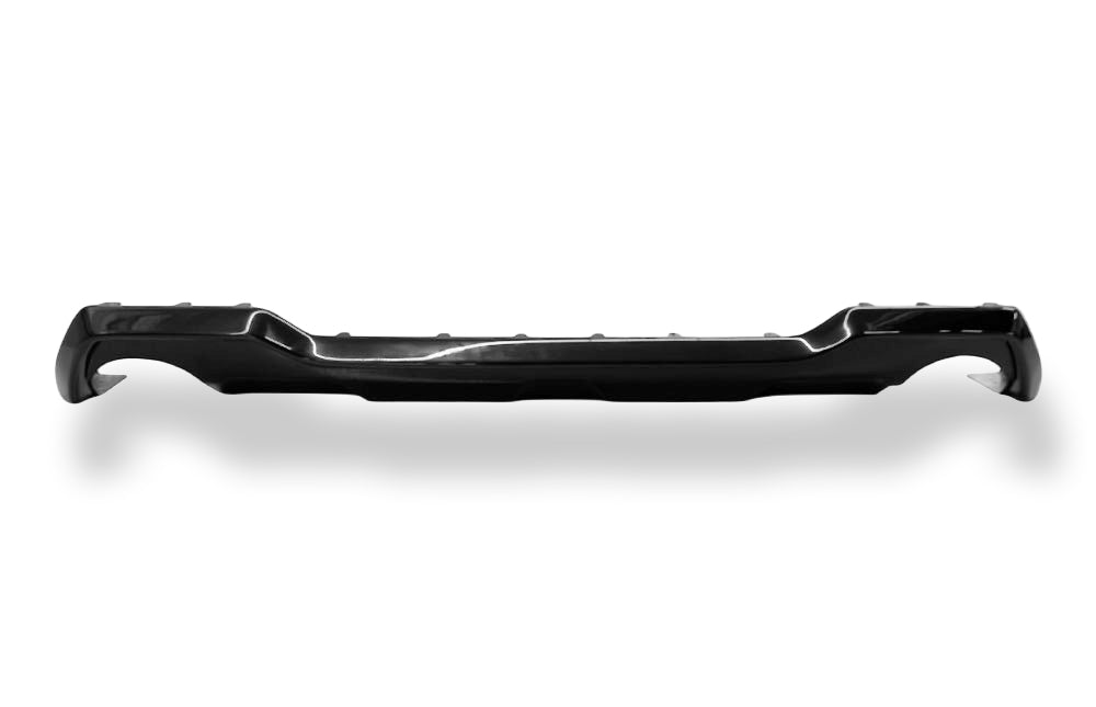 Fox passend für Subaru Outback BT Heckeinsatz ABS schwarz glänzend mit Endrohrauschnitt rechts und links für 140x90mm oval - auch für Modelle mit Anhängerkupplung