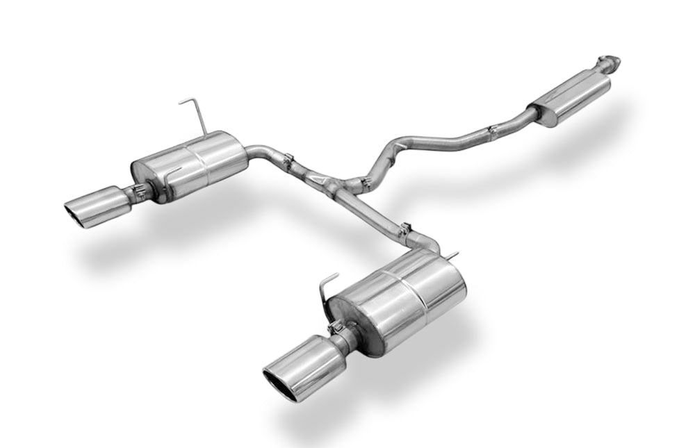 Fox passend für Subaru Outback BT Endschalldämpfer rechts/links und Vorschalldämpfer - Endrohre 140x90 Typ 44 rechts/links