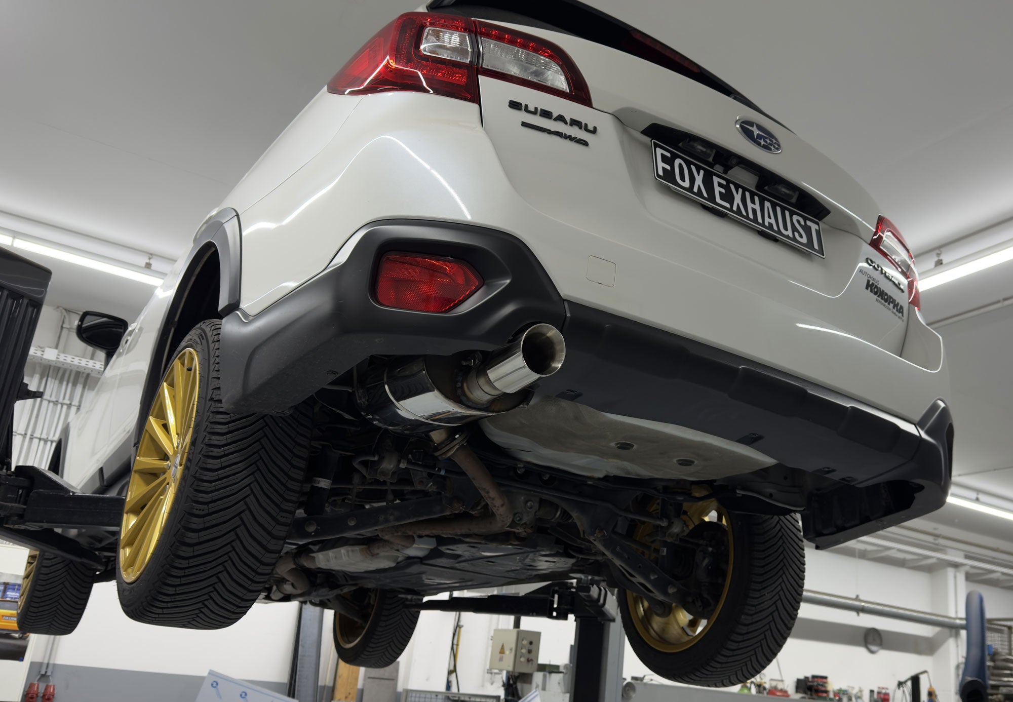 Fox passend fürSubaru Outback BS Endschalldämpfer - Endrohr: 1x90 Typ 25