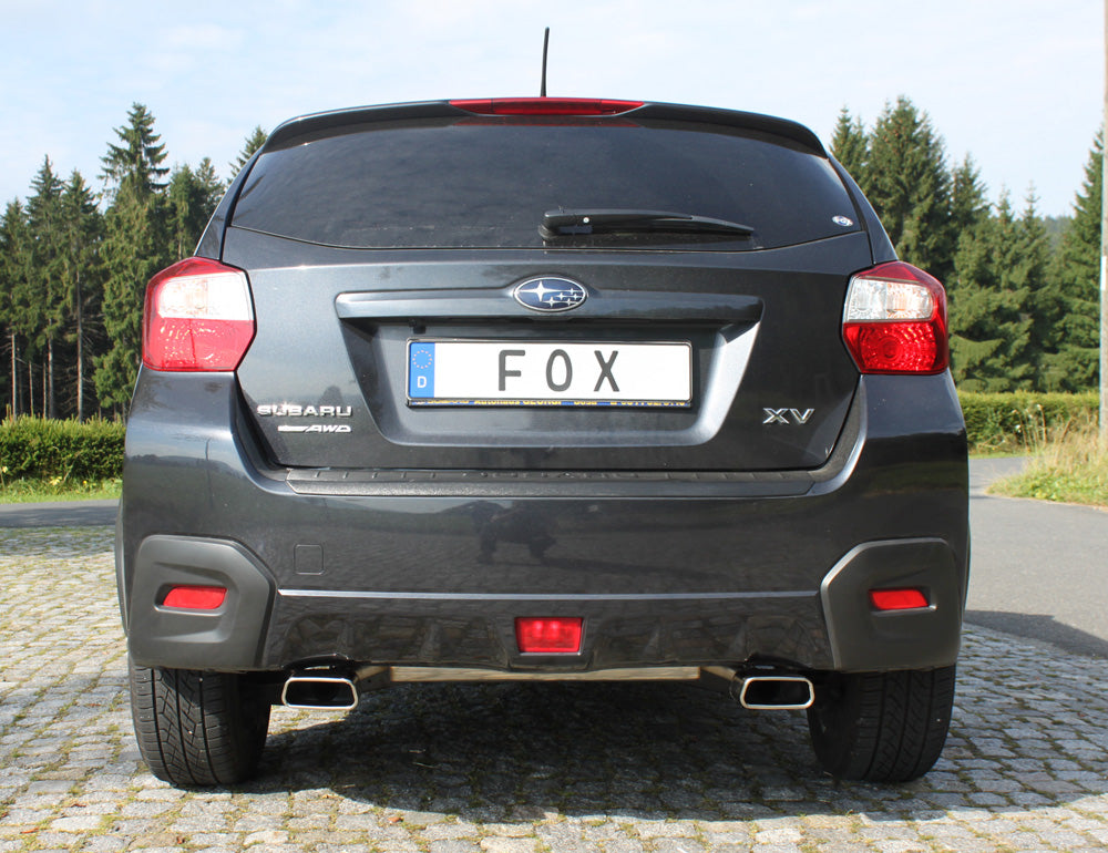 Fox passend fürSubaru XV - G4 Endschalldämpfer quer Ausgang rechts/links - 145x65 Typ 59 rechts/links