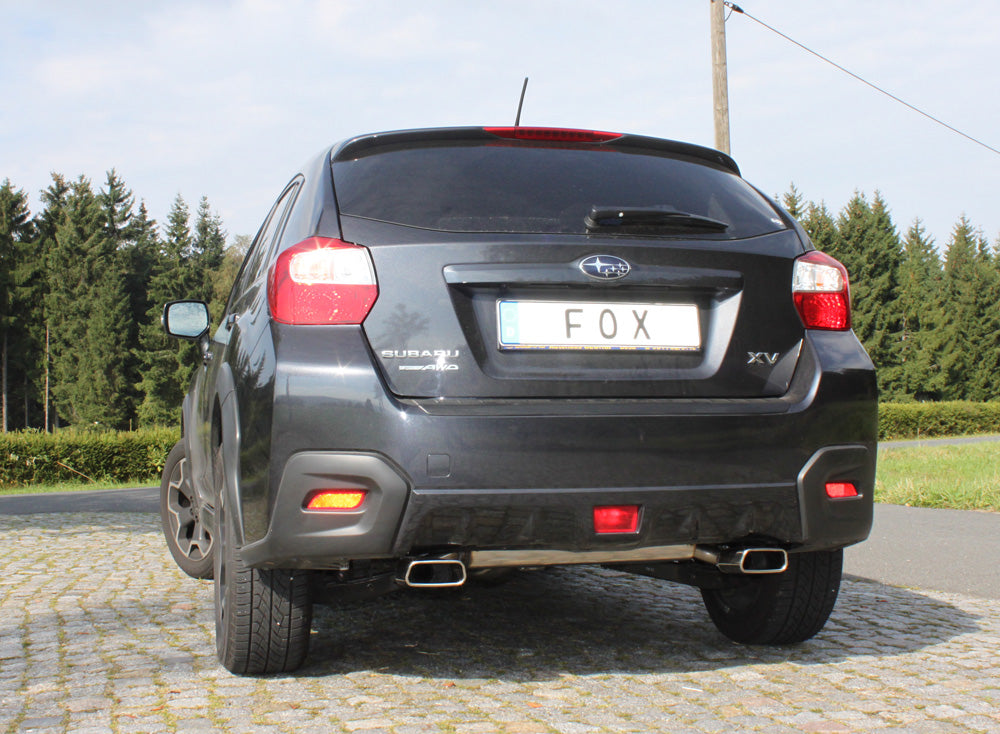 Fox passend fürSubaru XV - G4 Endschalldämpfer quer Ausgang rechts/links - 145x65 Typ 59 rechts/links