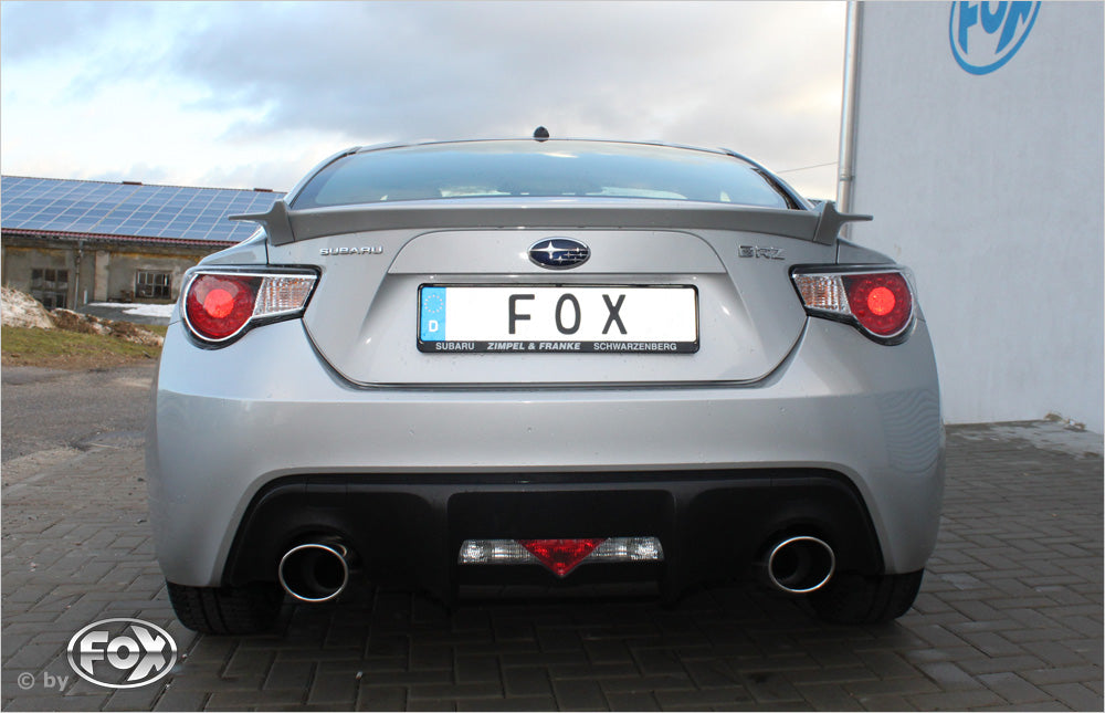Fox passend fürSubaru BRZ/ Toyota GT86 Endschalldämpfer quer Ausgang rechts/links - 129x106 Typ 32 rechts/links