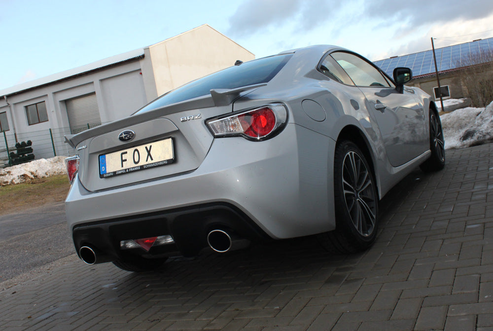 Fox passend fürSubaru BRZ/ Toyota GT86 Endschalldämpfer quer Ausgang rechts/links - 129x106 Typ 32 rechts/links