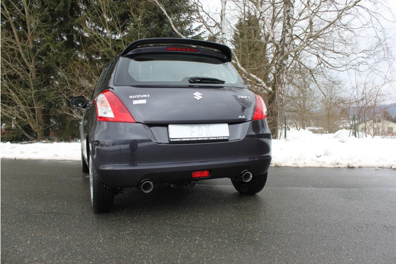 Fox passend fürSuzuki Swift Sport IV - 4x4 Endschalldämpfer Ausgang rechts/links - 1x90 Typ 25 rechts/links