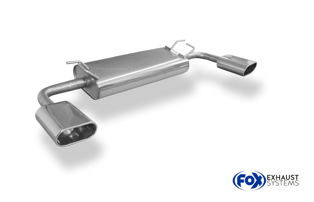 Fox passend fürSuzuki Grand Vitara JT - 5-Türer Endschalldämpfer quer Ausgang rechts/links - 160x80 Typ 52 rechts/links