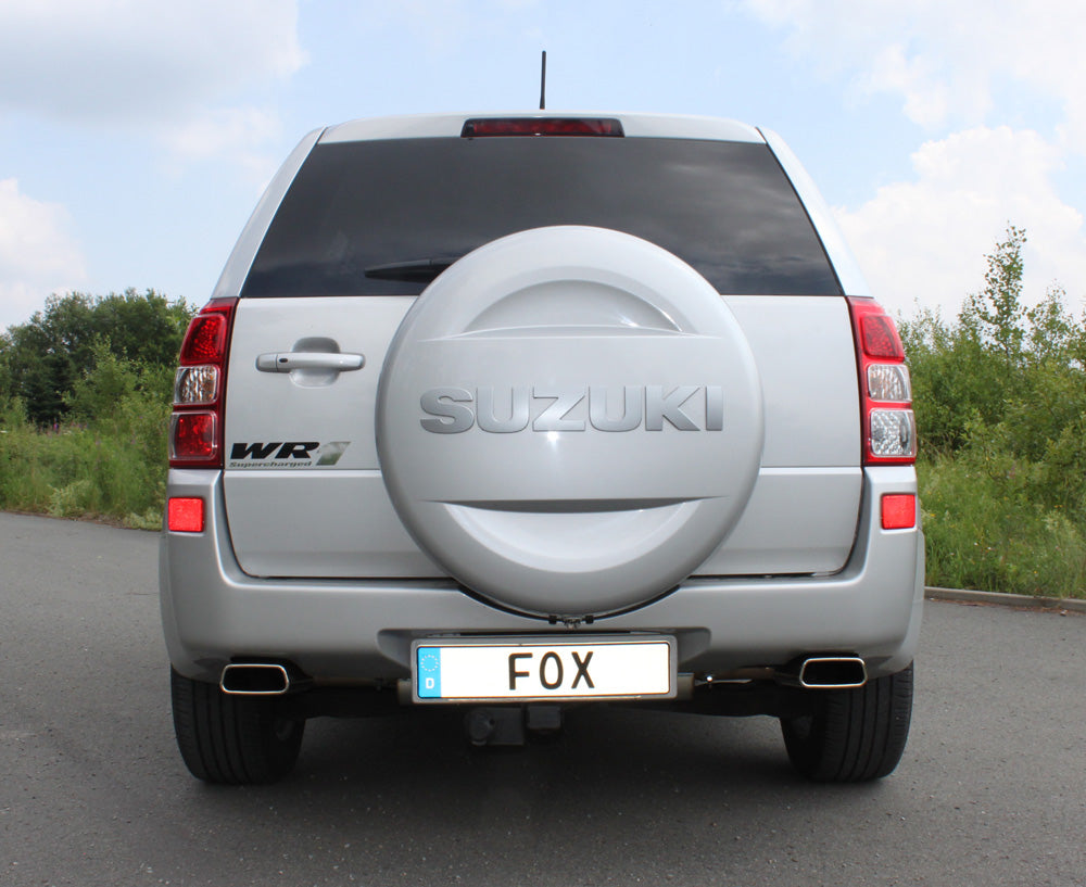 Fox passend fürSuzuki Grand Vitara JT - 5-Türer Endschalldämpfer quer Ausgang rechts/links - 145x65 Typ 59 rechts/links