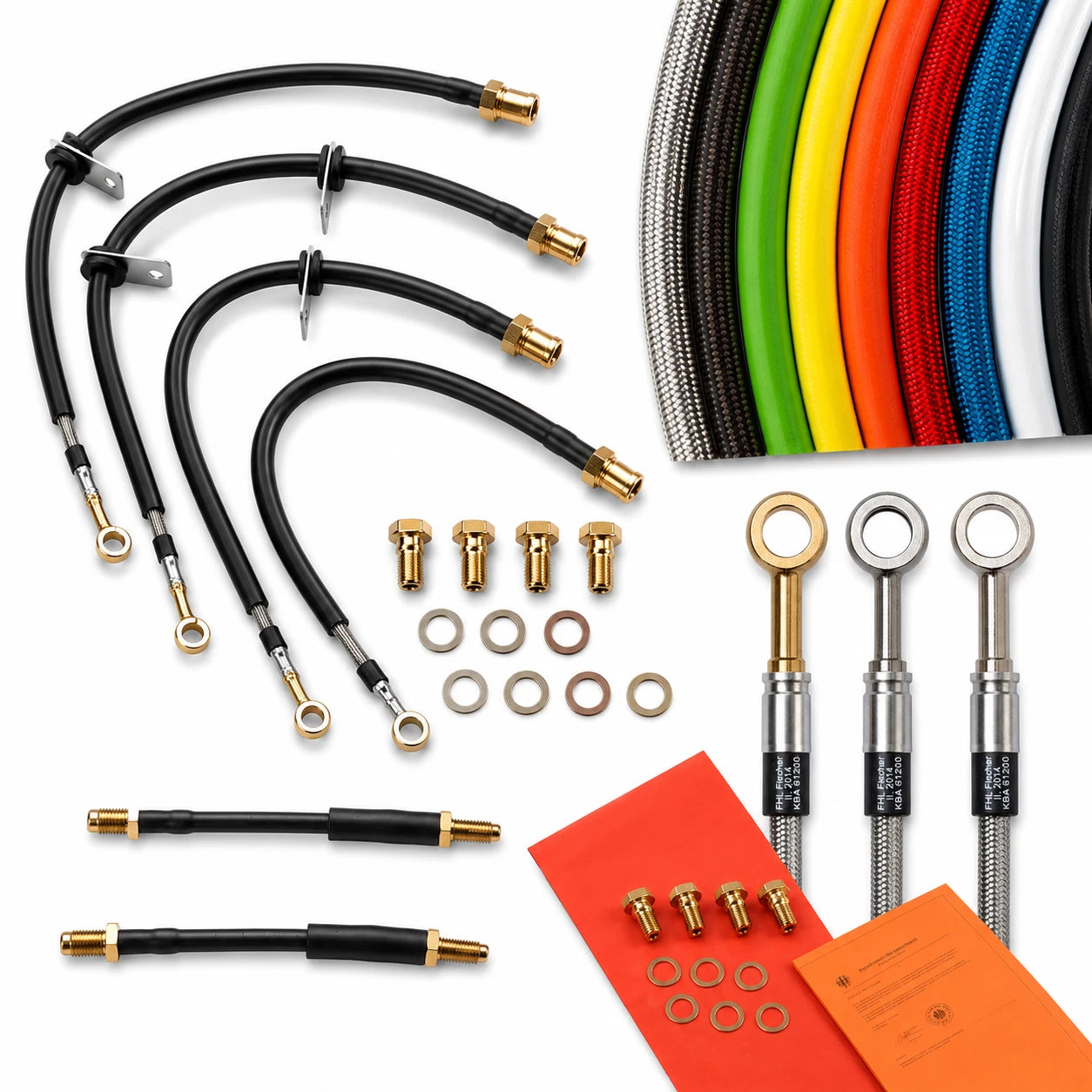 Fischer Stahlflex Bremsleitung für Mazda 626 IV Hatchback (GE)