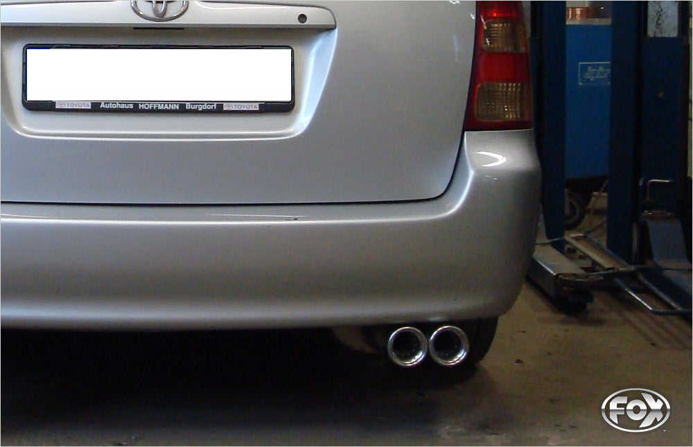 Fox passend fürToyota Corolla E12 Combi Endschalldämpfer - 2x80 Typ 13