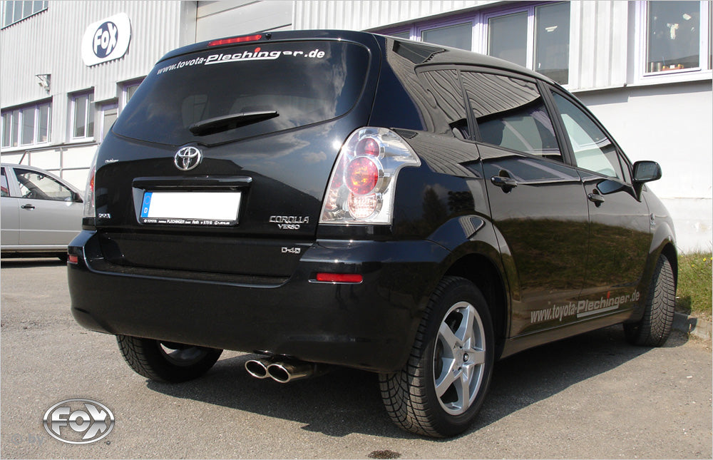 Fox passend fürToyota Corolla Verso R1 Benzin Endschalldämpfer - 2x88x74 Typ 32