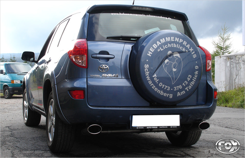 Fox passend fürToyota RAV 4 III Endrohrsystem rechts/links passend auf original Mittelschalldämpfer - 140x90 Typ 32 rechts/links