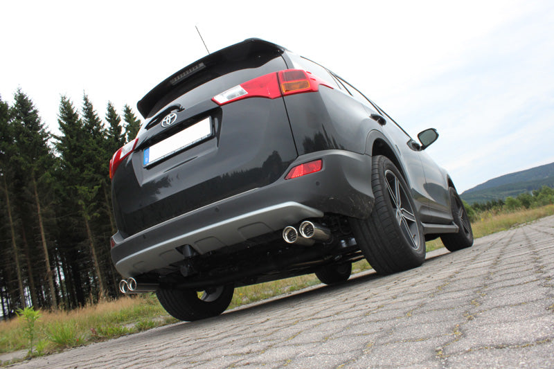 Fox passend fürToyota RAV 4 IV Endrohrsystem rechts/links passend auf original Mittelschalldämpfer - 2x80 Typ 17 rechts/links