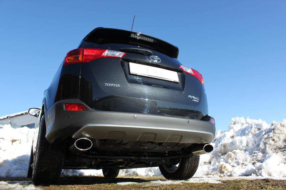 Fox passend fürToyota RAV 4 IV Endrohrsystem rechts/links passend auf original Mittelschalldämpfer - 140x90 Typ 44 rechts/links