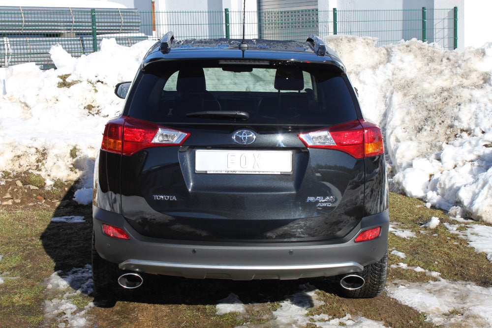 Fox passend fürToyota RAV 4 IV Endrohrsystem rechts/links passend auf FOX-Mittelschalldämpfer - 140x90 Typ 44 rechts/links