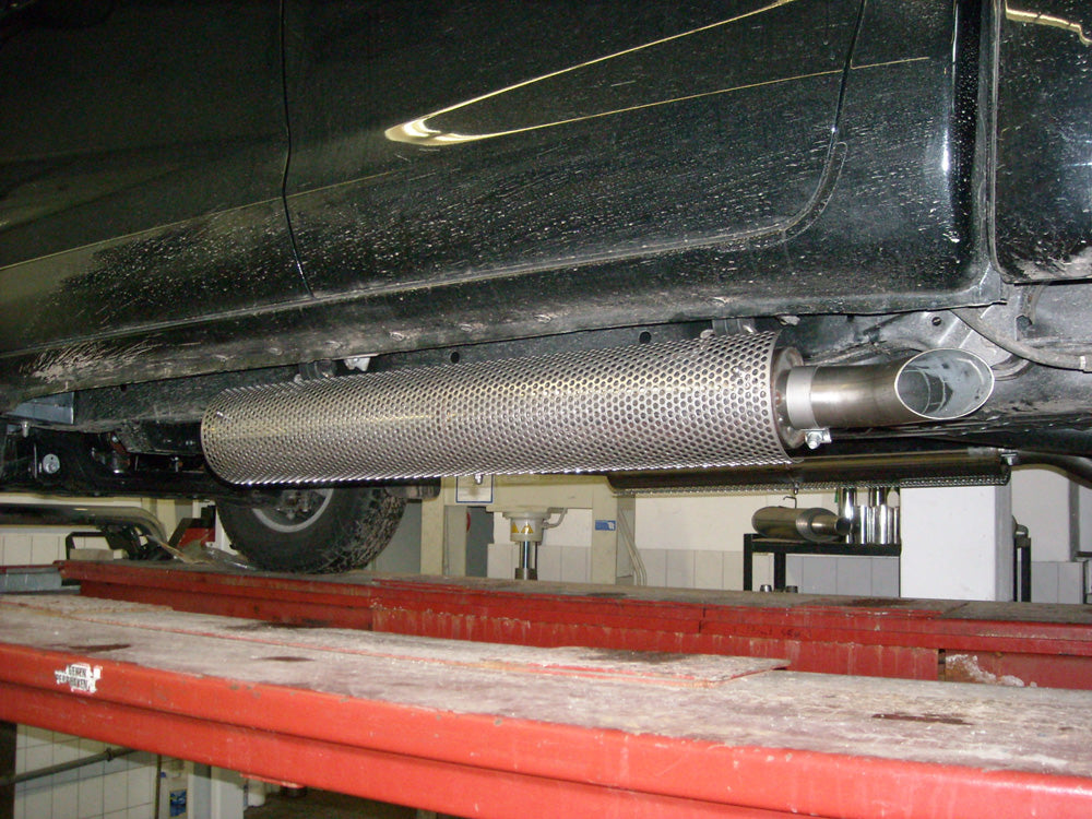 Fox passend fürToyota Hilux III KUN25 - Double Cap - Double Cap Halbanlage Sidepipe, bestehend aus 2 Endschalldämpfern - 1x76 Typ 26 rechts/links