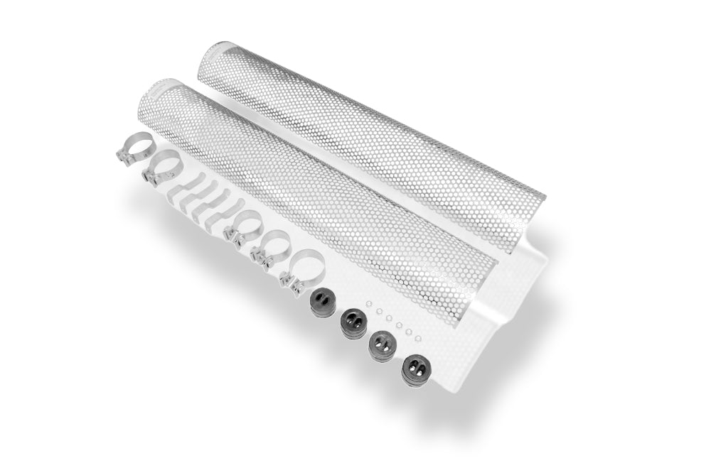 Fox passend fürToyota Hilux III KUN25 - Double Cap - Double Cap Halbanlage Sidepipe, bestehend aus 2 Endschalldämpfern - 1x76 Typ 26 rechts/links