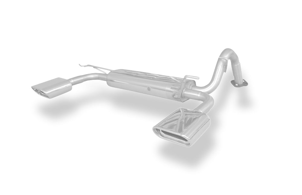 Fox passend fürToyota Yaris XP9F Endschalldämpfer quer Ausgang rechts/links - 150x70 Typ 53 rechts/links