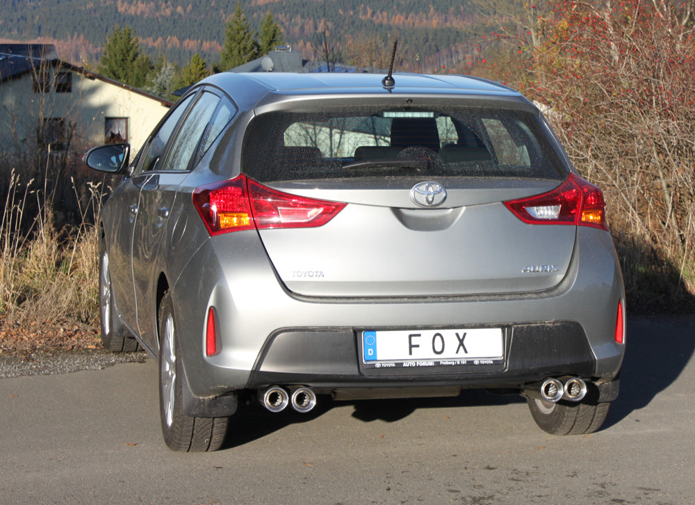 Fox passend fürToyota Auris Benzin - E18 Endschalldämpfer rechts/links - 2x90 Typ 13 rechts/links