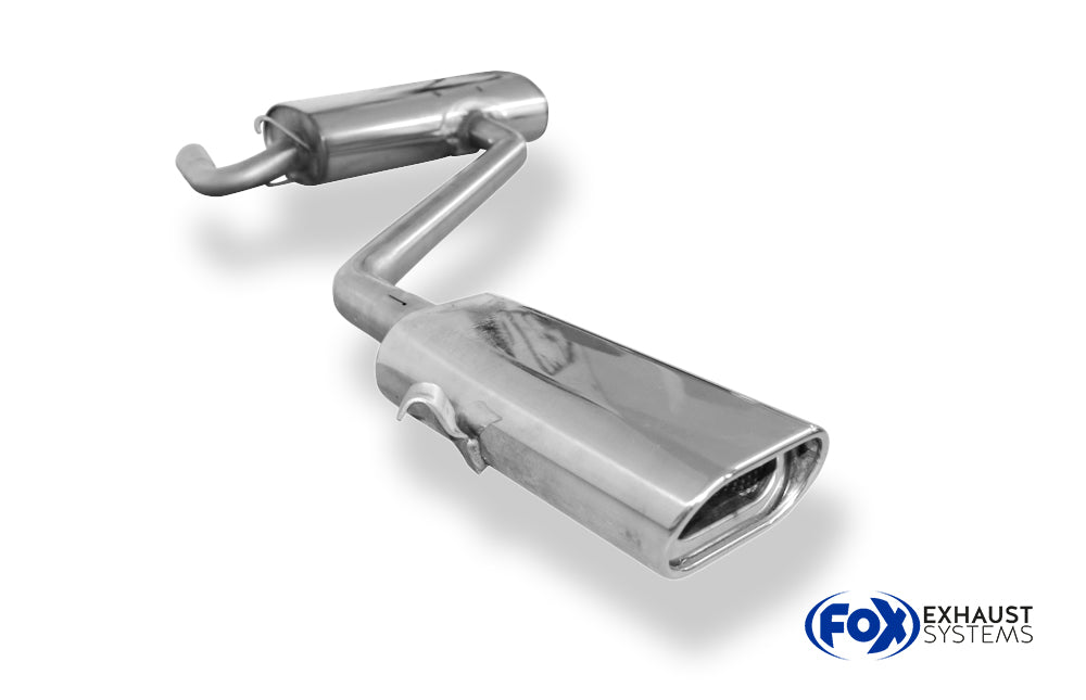 Fox passend fürTrabant 1.1 Limo & Kombi Endschalldämpfer - 135x80 Typ 53