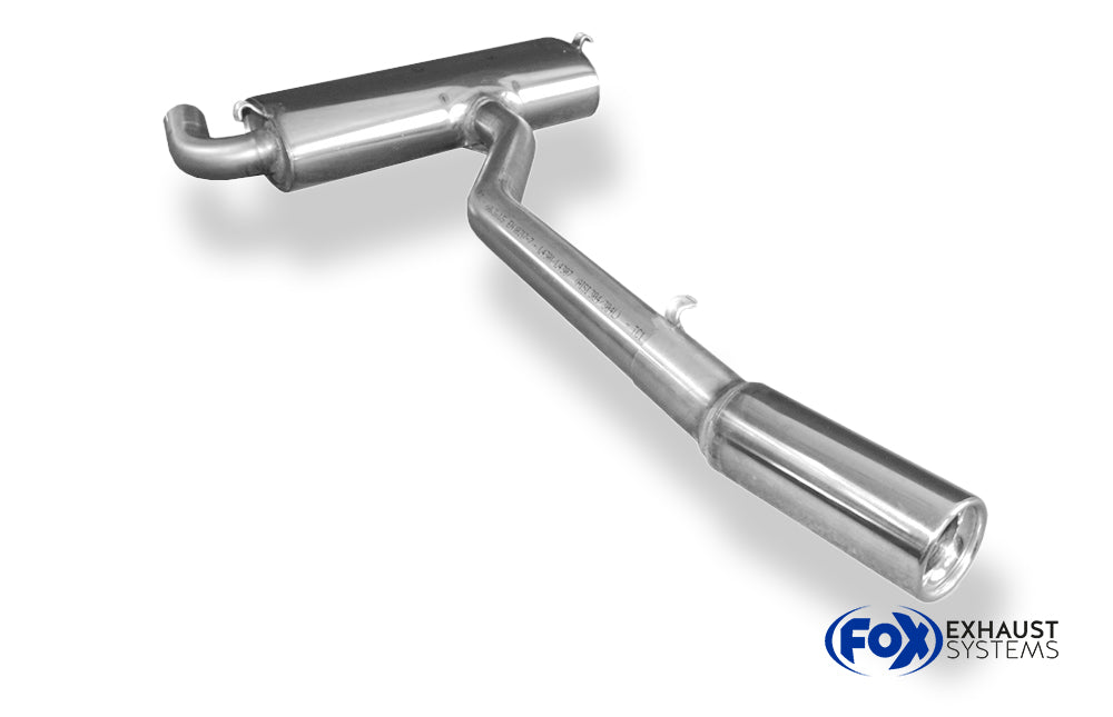 Fox passend fürTrabant 1.1 Kübelwagen Endschalldämpfer Ø60mm - 1x80 Typ 13