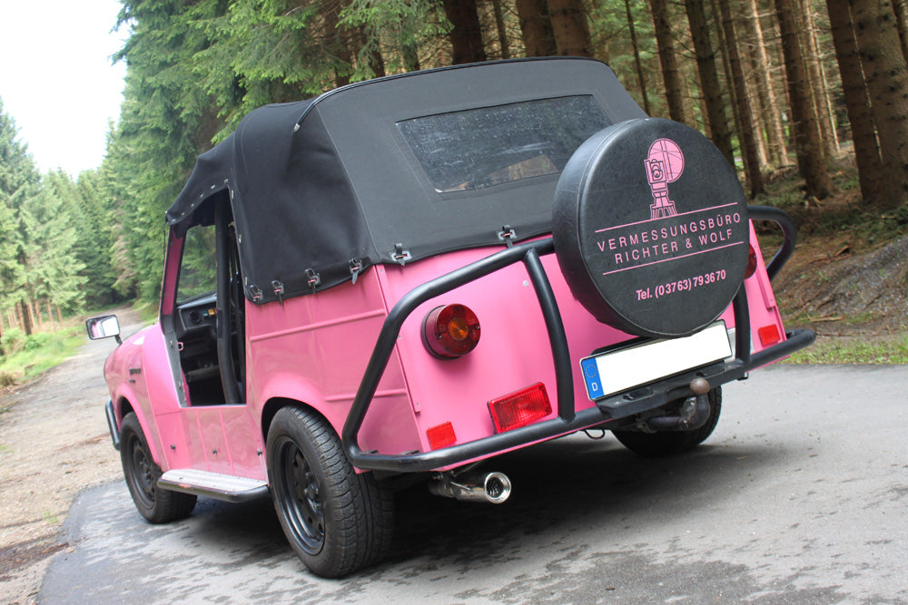 Fox passend fürTrabant 1.1 Kübelwagen Endschalldämpfer - 1x80 Typ 13