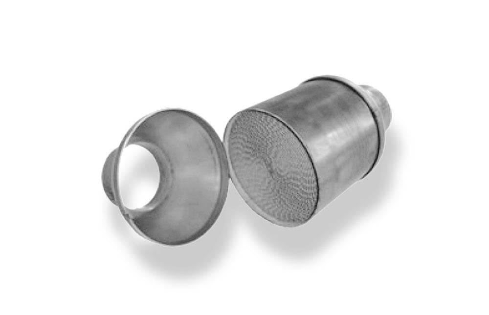 FoxUni-Metallkat - 200 Zellen Länge: 230mm/ Anschluss: 63mm  - unpoliert (ohne Gutachten (laut StVo nicht zugelassen)